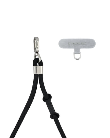 STARWISE COLLECTION FLEX CROSSBODY STRAP | SOLID BLACK