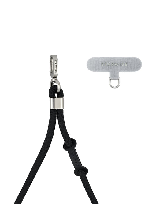 STARWISE COLLECTION FLEX CROSSBODY STRAP | SOLID BLACK