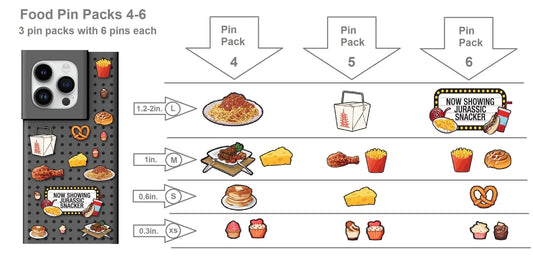 PINIT Food Pin Pack 3