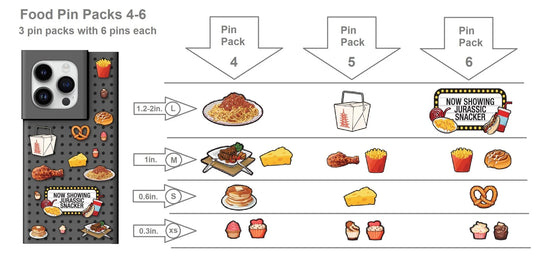 PINIT Food Pin Pack 4