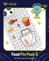 PINIT Food Pin Pack 5