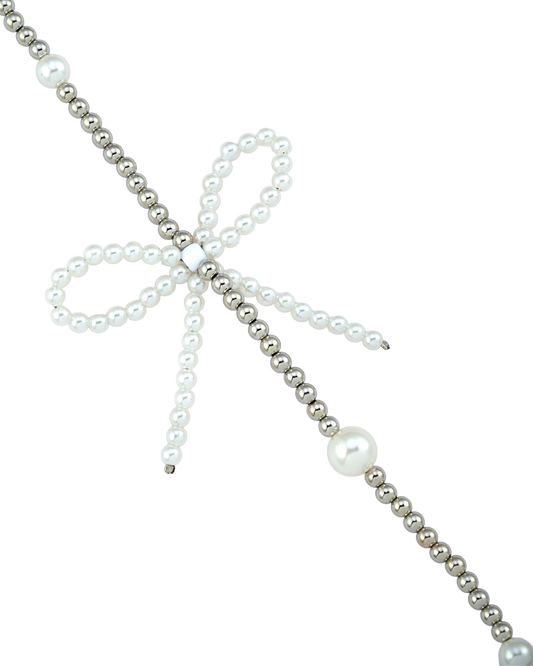 STARWISE COLLECTION PEARL CROSSBODY STRAP | GREY REVERIE