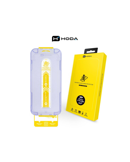 HODA (Clear) Full Coverage Screen Protector for iP17PROMAX with Dust-Free Helper Lite