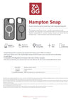 ZAGG Hampton Snap (MagSafe) Case Compatible For iPhone 15 Pro