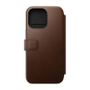 Nomad Modern Leather Folio Case (MagSafe) Compatible For iPhone 15 Pro Max