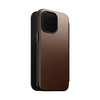 Nomad Modern Leather Folio Case (MagSafe) Compatible For iPhone 15 Pro