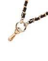 STARWISE COLLECTION LEATHER CHAIN CROSSBODY STRAP | BLACK GOLD