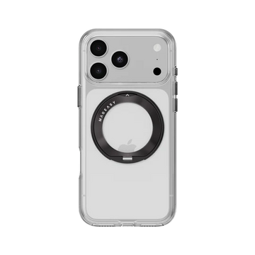 MAGEASY Bright 360 M Never Yellowing Rotating Ring Protective Clear Case Compatible for iPhone 18 Series