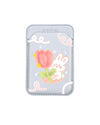 STARWISE COLLECTION MAGNETIC WALLET | BUNNY TULIP LOVER - SILVER