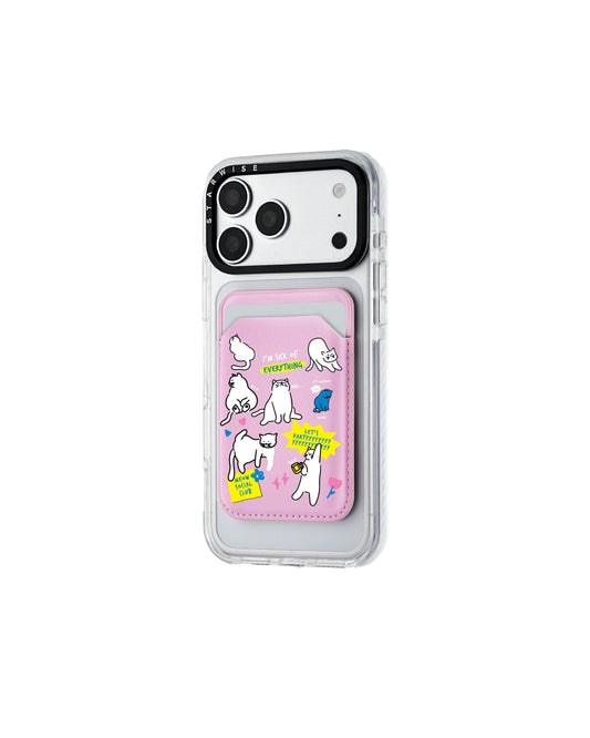 STARWISE COLLECTION MAGNETIC WALLET | EMOTIONAL MEOW - PINK