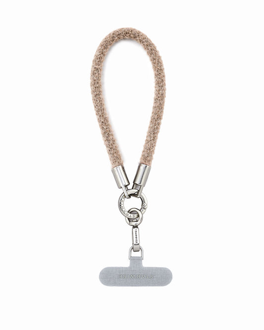 STARWISE COLLECTION FLUFFY WRIST STRAP | MUTED CLAY