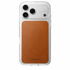 NOMAD Clear Leather Case with Horween Leather Magnetic Compatible for iP18 Series