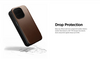 Nomad Modern Leather Folio Case (MagSafe) Compatible For iPhone 15 Pro