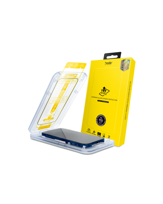 HODA 0.33mm Full Coverage Tempered Glass Screen Protector Compatible For iP15Pro