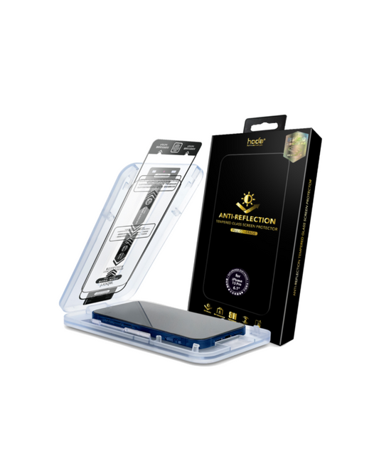 HODA Anti-Reflection Full Coverage Tempered Glass Screen Protector Compatible For iP15Pro