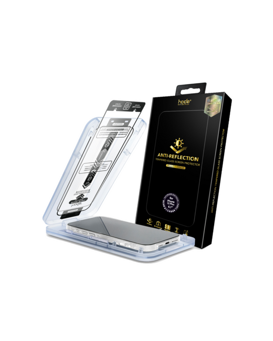 HODA Anti-Reflection Full Coverage Tempered Glass Screen Protector Compatible For iP15Plus