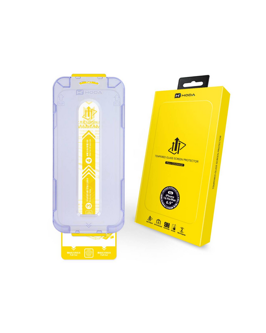 HODA (Clear) Full Coverage Screen Protector - With Dust-Free Helper for iP16PRO