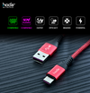 HODA W1 1M 5A Quick Charging USB to TPYE-C & Data Sync Braided Speed Cable