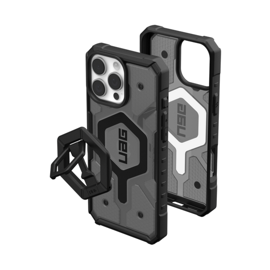 UAG iPhone 16 Pro Max Pathfinder Clear MgSf Bundle - Ash/Black Stand