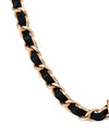STARWISE COLLECTION LEATHER CHAIN WRIST STRAP | BLACK GOLD