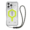 UAG iPhone 16 Pro Pathfinder Clear MgSf Bundle - Active Neon Lanyard