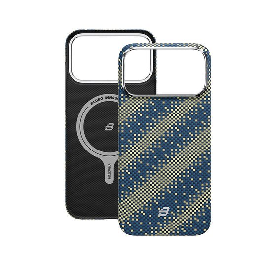 TYPE GORILLA Gilded Tactile Woven Galaxy Armor Aramid Fiber Magneticcase Case Compatible For iP17PROMAX