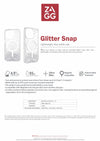 ZAGG Glitter snap (MagSafe) Case Compatible For iPhone 15 Pro Max