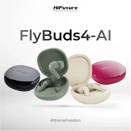 HIFUTURE FlyBuds4 AI+ Translation ANC TWS Wireless Earbuds