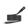 HODA 2M 240W Quick Charging USB 2.0 TYPE-C to C & Data Sync Braided Speed Cable with Magnetic Winding Up