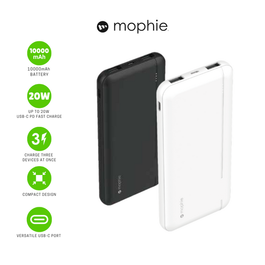 MOPHIE Essential Powerbank 10,000mAh, PD 20W, 2A1C