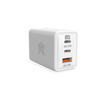 STM GOODS Power Adapter Universal Travel Plug 65W Three Port (USB-C x2 & USB-A) - White