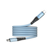 HODA 2M 240W Quick Charging USB 2.0 TYPE-C to C & Data Sync Braided Speed Cable with Magnetic Winding Up