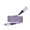 HODA 2M 240W Quick Charging USB 2.0 TYPE-C to C & Data Sync Braided Speed Cable with Magnetic Winding Up